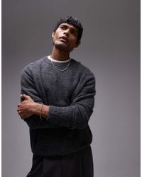 ARKET - Jersey Gris Carbón Con Cuello Redondo De Mezcla De Lana De Alpaca De -Negro - Lyst