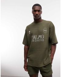 ASOS - Heavyweight Oversized T-shirt Co-ord With Football Graphic - Lyst