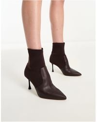 ALDO - Gabi Knitted Heeled Ankle Boots - Lyst