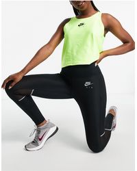 Nike Air Zipped Front leggings in Black 