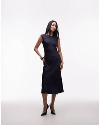 & Other Stories - Bias Cut Satin Maxi Dress With Cap Sleeve - Lyst