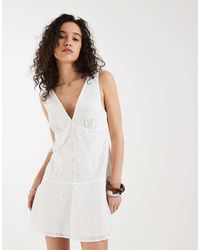 Motel - Raspati Broderie Mini Dress - Lyst