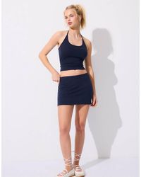 Stradivarius - Gebreide Haltertop - Lyst