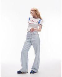 Topshop Unique - – gerade geschnittene jeans - Lyst