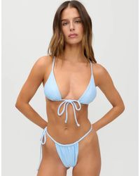 Frankie's Bikinis - X Jennie Kim Triangle Towelling Bikini Top - Lyst