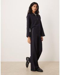 Mango - Cosmus Jersey Trouser Co-Ord With Side Stripe - Lyst