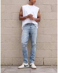 ASOS - Vaqueros Ajustados Con De - Lyst