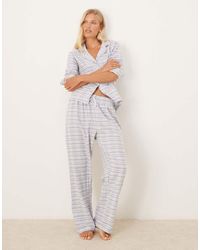 Brave Soul - Cotton Long Sleeve Shirt Pyjama Set - Lyst