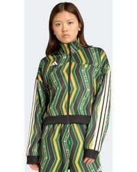 adidas Originals - Chaqueta De Chándal Negra, Verde Amazonas Y Amarillo Lavado Tiro De X Farm-Negro - Lyst