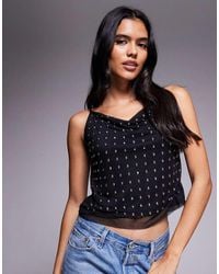 River Island - Studded Detail Cami Top - Lyst