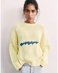 Pull&Bear - Oversize-pullover mit herz - Lyst
