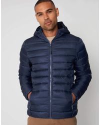 Threadbare - Matte Finish Padded Hooded Jacket - Lyst
