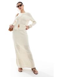 Vero Moda - Crochet Maxi Skirt Co-ord - Lyst