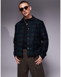 ASOS - Wool Look Oversized Boxy Harrington Jacket - Lyst