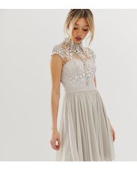 Chi Chi London Vestitino da cerimonia con colletto - Grigio