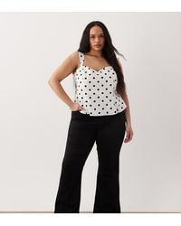 ASOS - Asos Design Curve Power Stretch Sculpt Flare Jeans - Lyst
