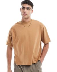 ASOS - Oversized Recht T-Shirt Van 240 G/M² Zware Stof - Lyst
