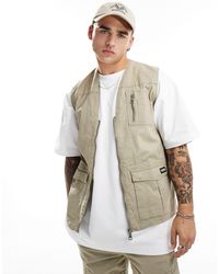 Criminal Damage - Cargo Vest With Army Pockets - Lyst