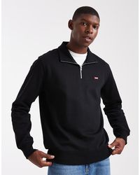 Levi's - Original Hallmark Logo 1/4 Zip Sweatshirt - Lyst