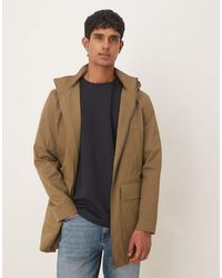 Mango - Cotton Mix Hooded Parka Jacket - Lyst