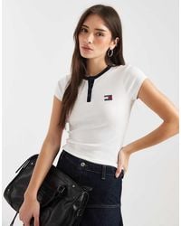 Tommy Hilfiger - Badge Slim Fit Henley T-Shirt - Lyst