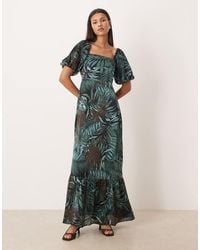 Lovedrobe - Square Neck Short Sleeve Maxi Dress - Lyst
