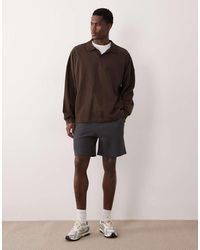 ASOS - Oversized Waffle Texture Jersey Shorts - Lyst