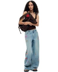 Desigual - Printed Regular Jeans - Lyst
