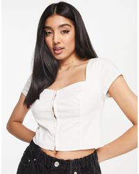 Abercrombie & Fitch Stringy Ruched Squareneck Top