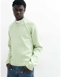 ASOS - Knitted Relaxed V-neck Jumper - Lyst