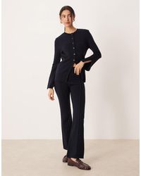 ASOS - Structured Knitted Fit And Flare Trouser Co-ord - Lyst