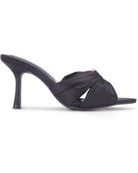 SEQWL - Heeled Stiletto Mules High Heel Sandals With Twisted Front - Lyst