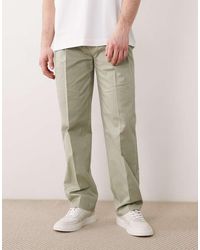 ASOS - Tailored Cotton Rich Straight Leg Chino Trousers - Lyst