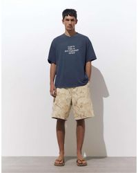 Pull&Bear - – gemusterte bermudashorts - Lyst