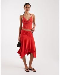 Motel - Samaria Co-Ord Gathered Midi Skirt - Lyst