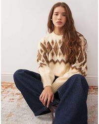 Reclaimed Vintage - Crew Neck Knitted Jumper - Lyst
