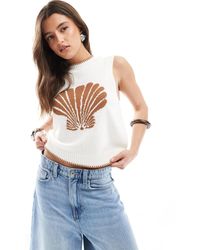 ASOS - – gestricktes, kastiges tanktop - Lyst