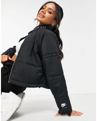 Nike - Air Cropped Padded Synthetic Jacket - Lyst