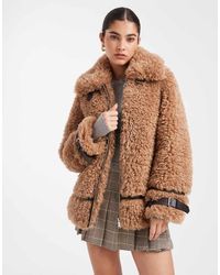 Miss Selfridge - Borg Oversized Aviator - Lyst