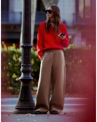 Bershka - Barrel Fit Trousers - Lyst