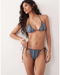The Frolic - Exclusive Tie Side Brazilian Bikini Bottom Co-ord - Lyst