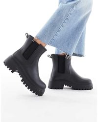 London Rebel - Phoebe Chunky Chelsea Boots - Lyst