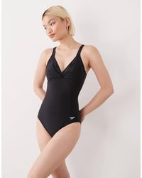 Speedo - Solid Cross Knot Swimsuit - Lyst