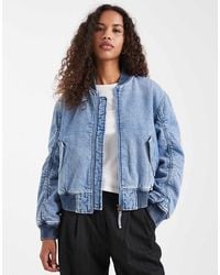 Levi's - Denim Western Bomber Jacket - Lyst