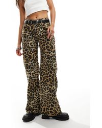 The Ragged Priest - Ultra Low Rise Slouchy Fit Wide Leg Denim Jeans - Lyst