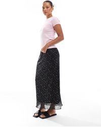 ONLY - Lettuce Edge Maxi Skirt - Lyst