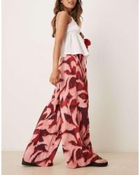 Jdy - – hose mit abstraktem muster und weitem bein - Lyst