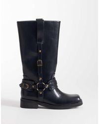 Public Desire - Fig Harness Knee Boots - Lyst