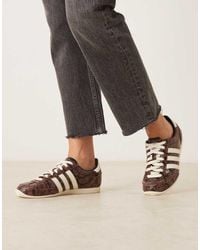 adidas Originals - Zapatillas De Deporte Marrones Y Crema Con Estampado De Serpiente Japan De - Lyst