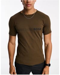 BOSS - Boss – schmal geschnittenes strand-t-shirt - Lyst